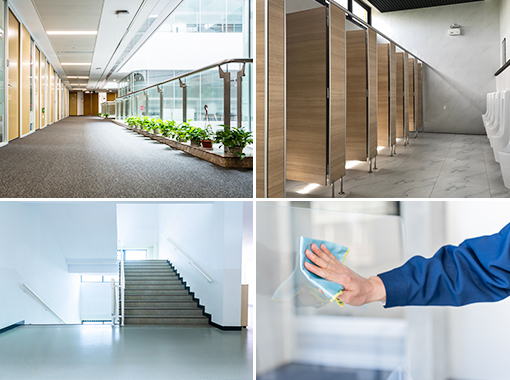 大阪市のビル清掃業者・清掃風景