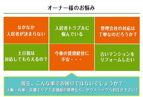 オーナー様お悩み一覧